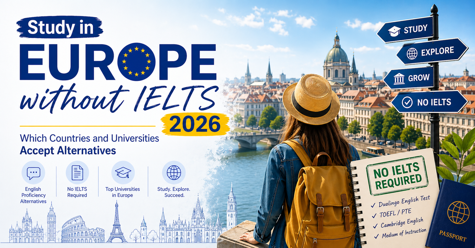 Study in Europe without IELTS