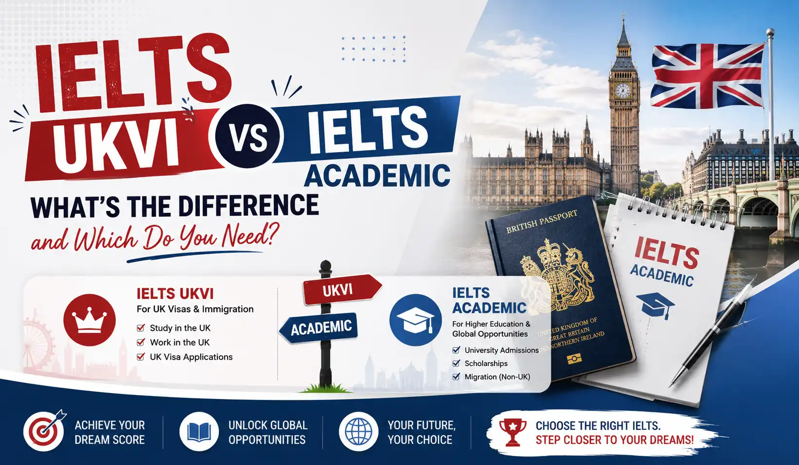 IELTS UKVI vs IELTS Academic